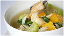 Fragrance vegetable fish stew - សំលប្រហើរសាច់ត្រី